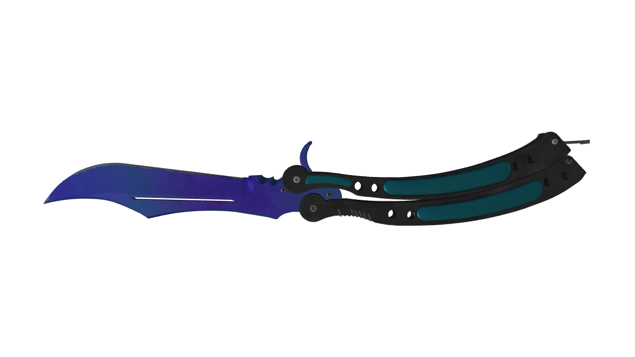 Butterfly Knife | Doppler (Sapphire) seed #22, back