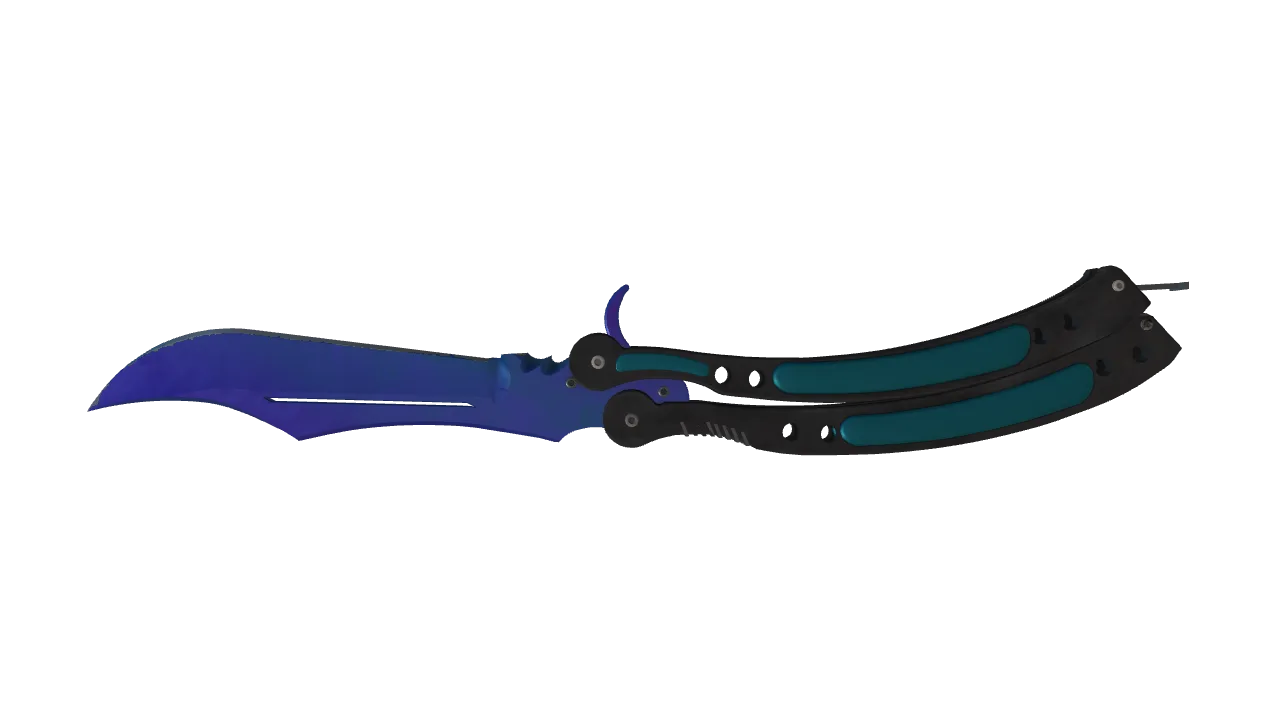 Butterfly Knife | Doppler (Sapphire) seed #224, back