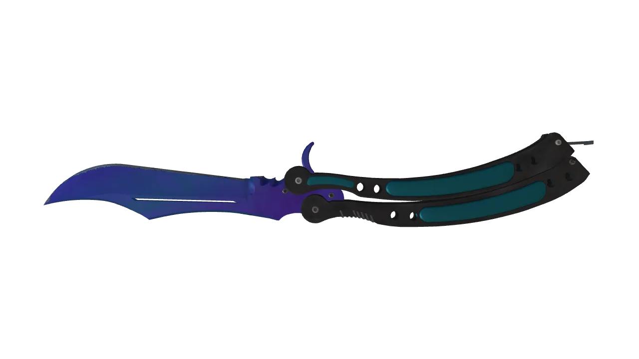 Butterfly Knife | Doppler (Sapphire) seed #267, back