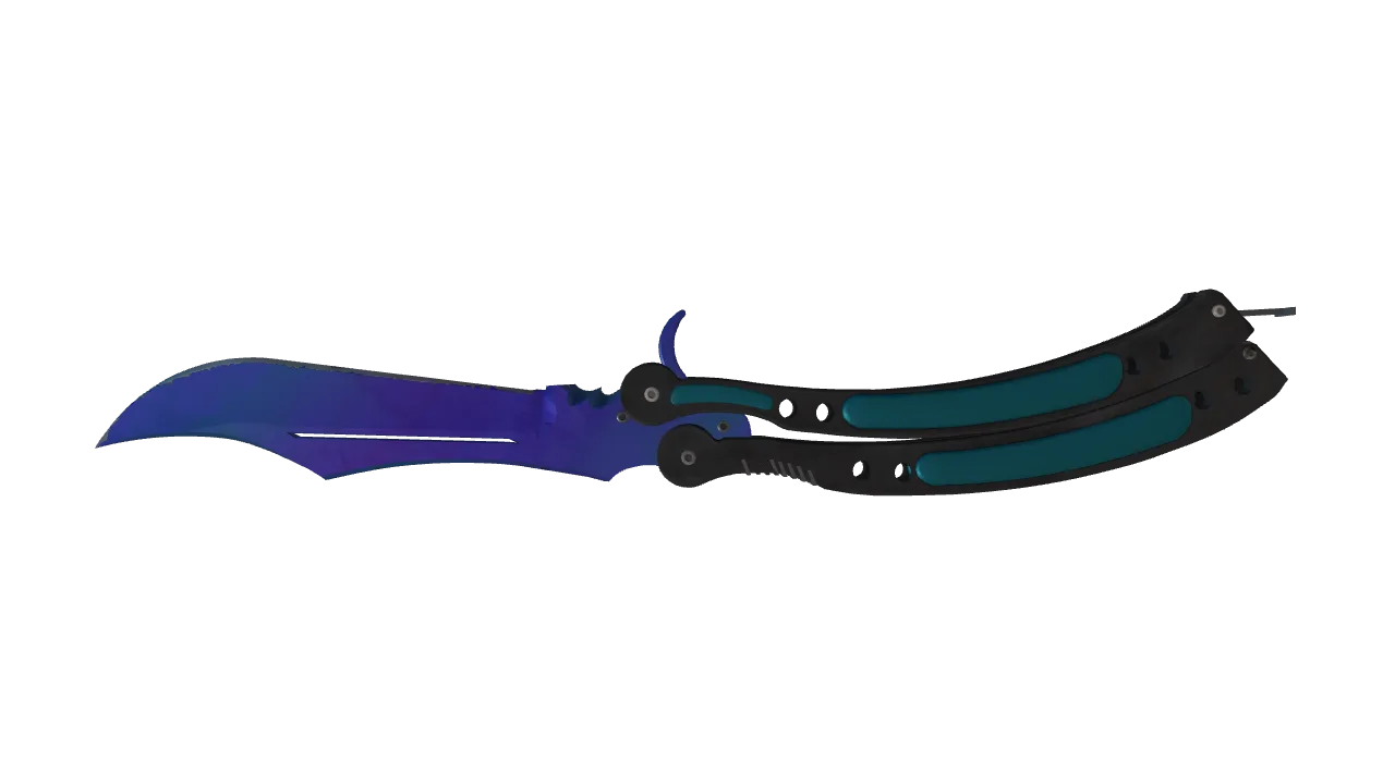 Butterfly Knife | Doppler (Sapphire) seed #300, back