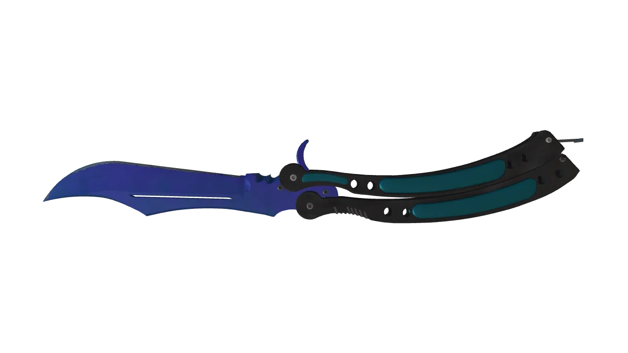 Butterfly Knife | Doppler (Sapphire) seed #362, back