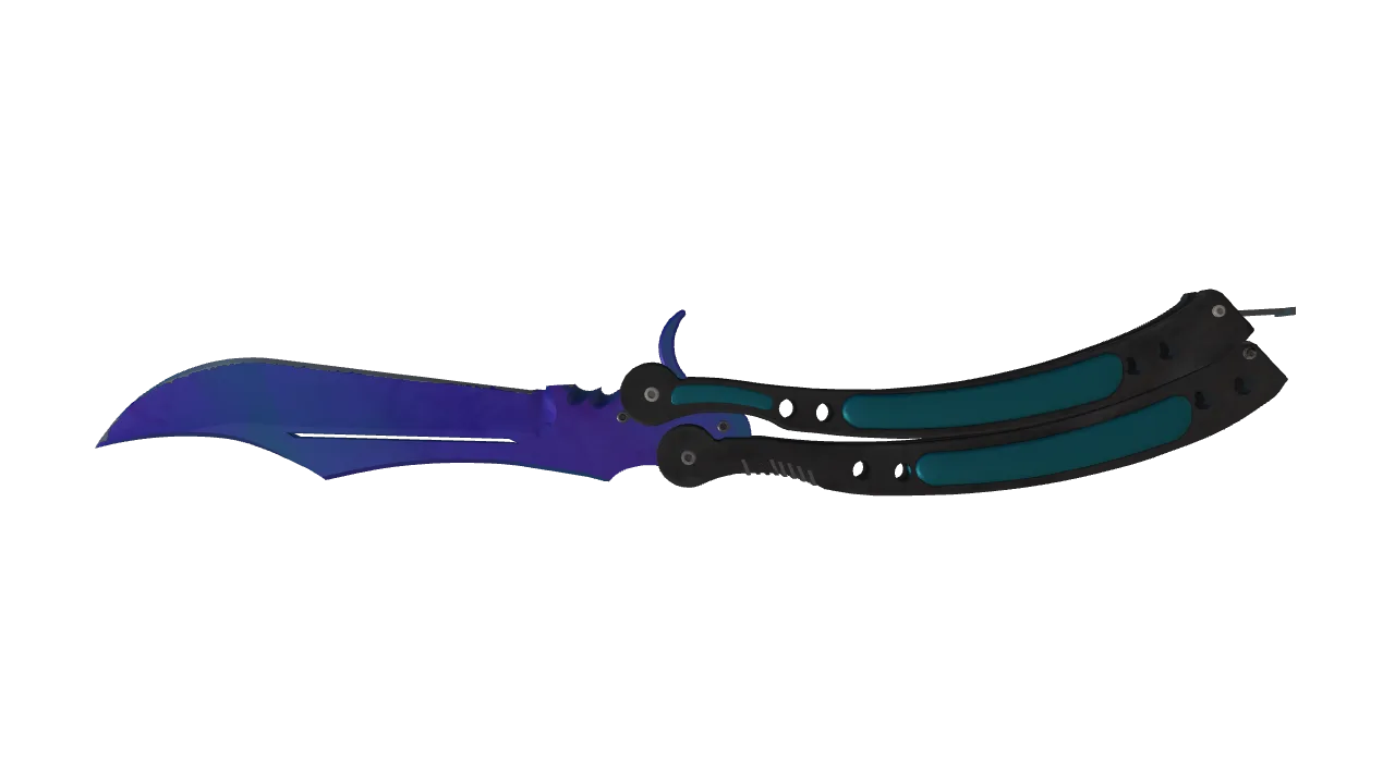 Butterfly Knife | Doppler (Sapphire) seed #492, back