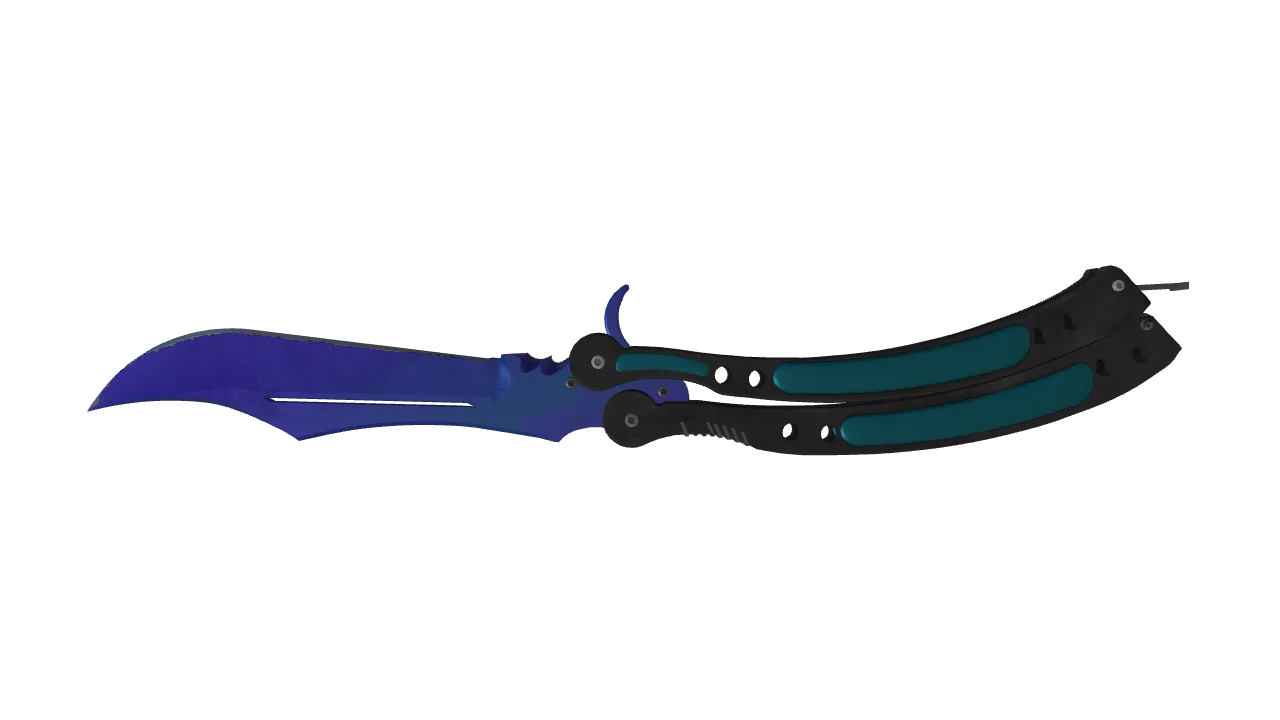 Butterfly Knife | Doppler (Sapphire) seed #56, back