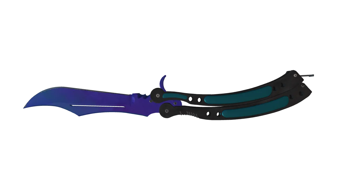 Butterfly Knife | Doppler (Sapphire) seed #712, back