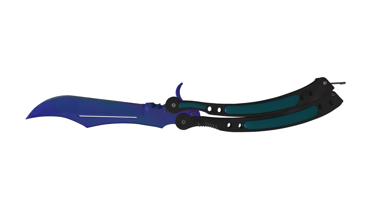 Butterfly Knife | Doppler (Sapphire) seed #84, back