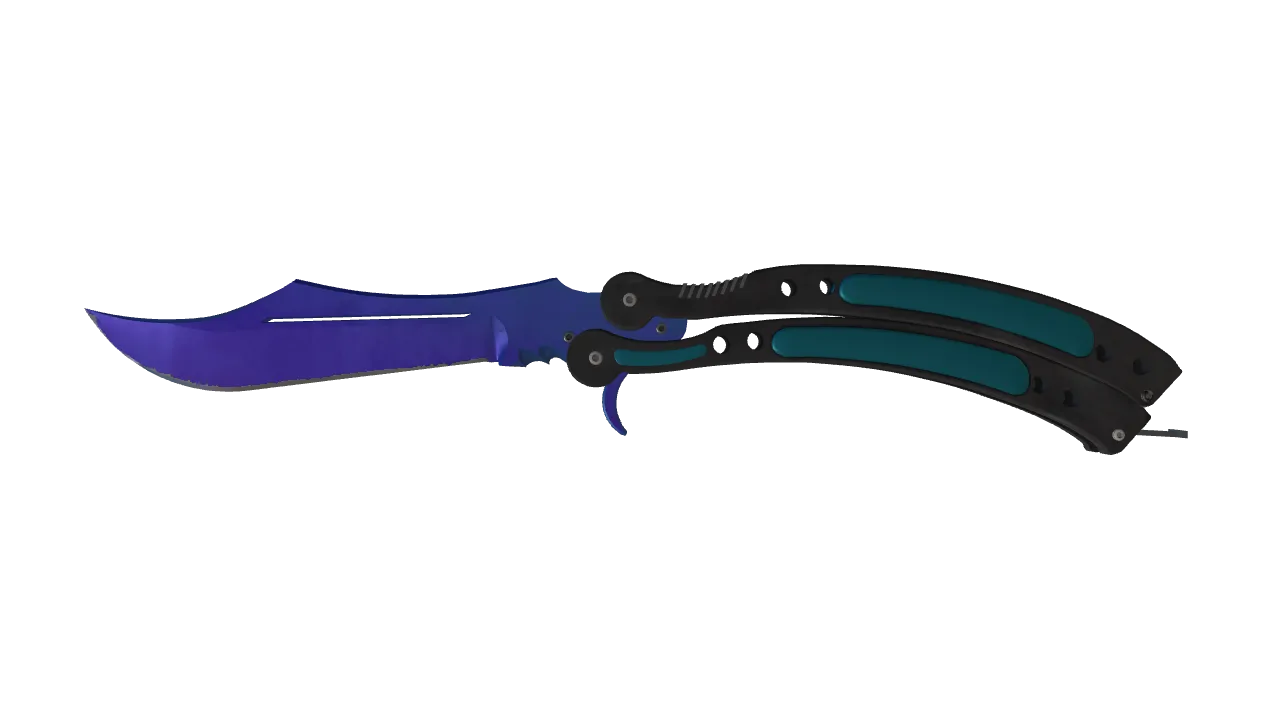 Butterfly Knife | Doppler (Sapphire) seed #882, front