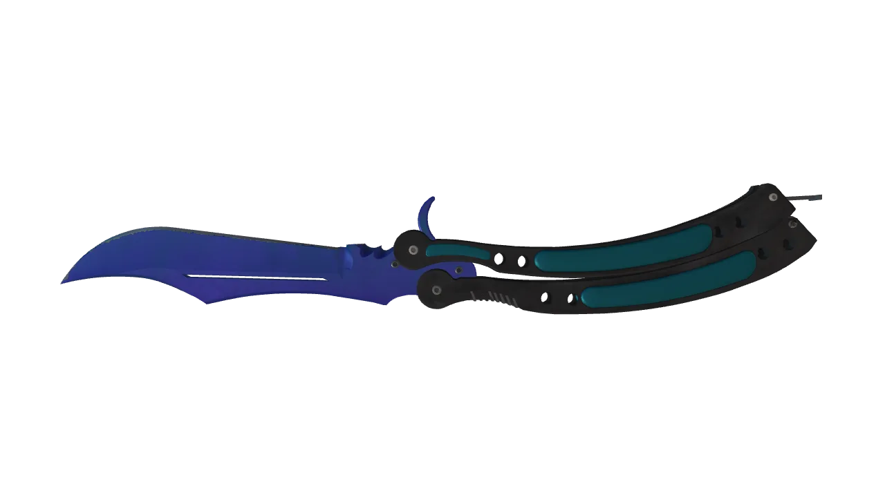 Butterfly Knife | Doppler (Sapphire) seed #911, back