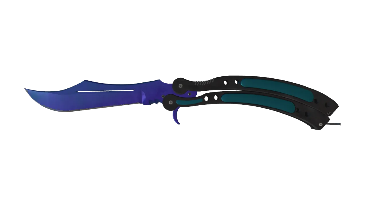 Butterfly Knife | Doppler (Sapphire) seed #952, front