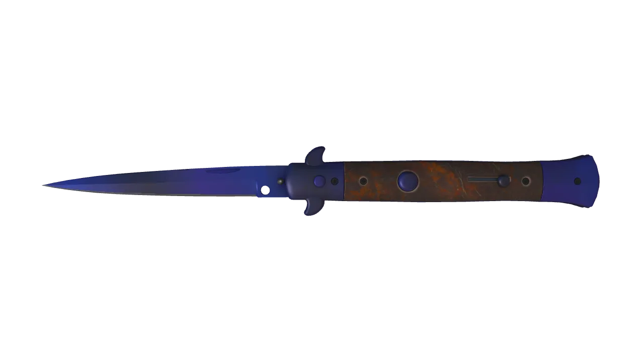 StatTrak™ ★ Stiletto Knife | Doppler (Phase 4) (Factory New) — Dust II light, front