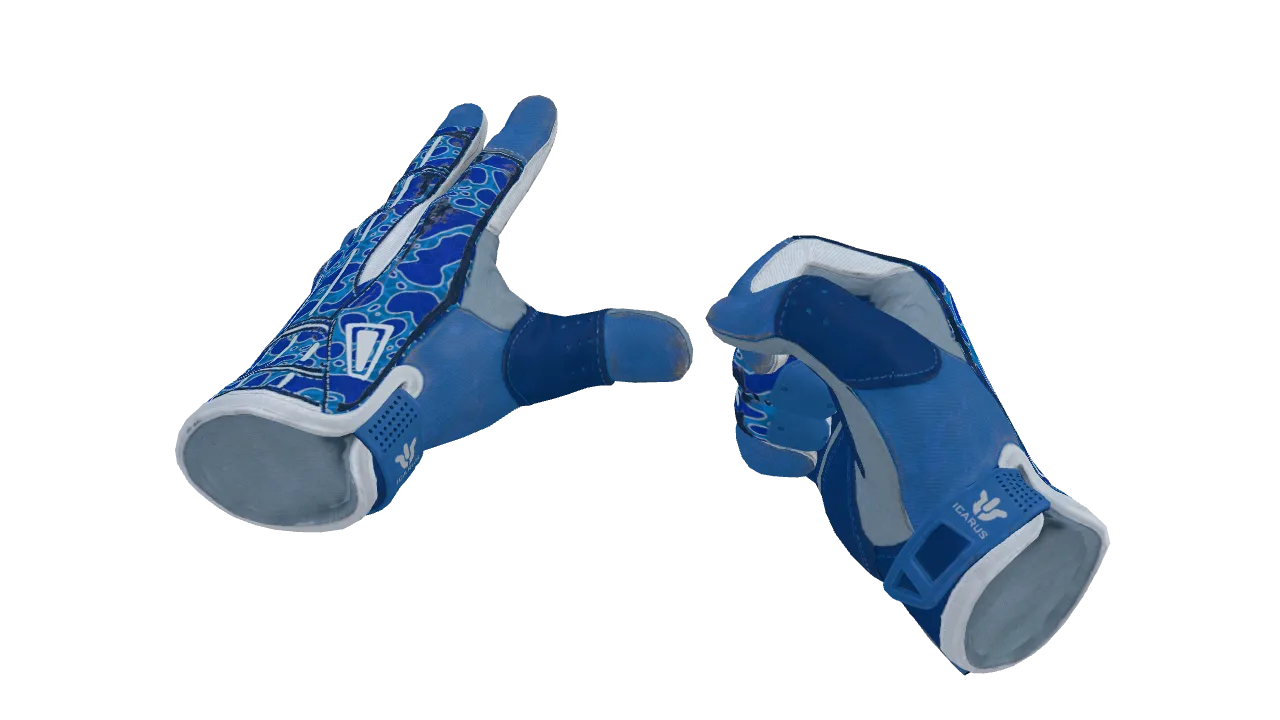 ★ Sport Gloves | Amphibious (Minimal Wear) — Dust II light, front