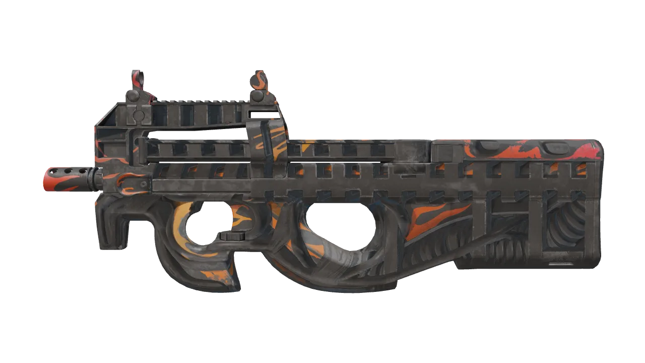P90 | Vent Rush (Factory New) — Dust II light, front