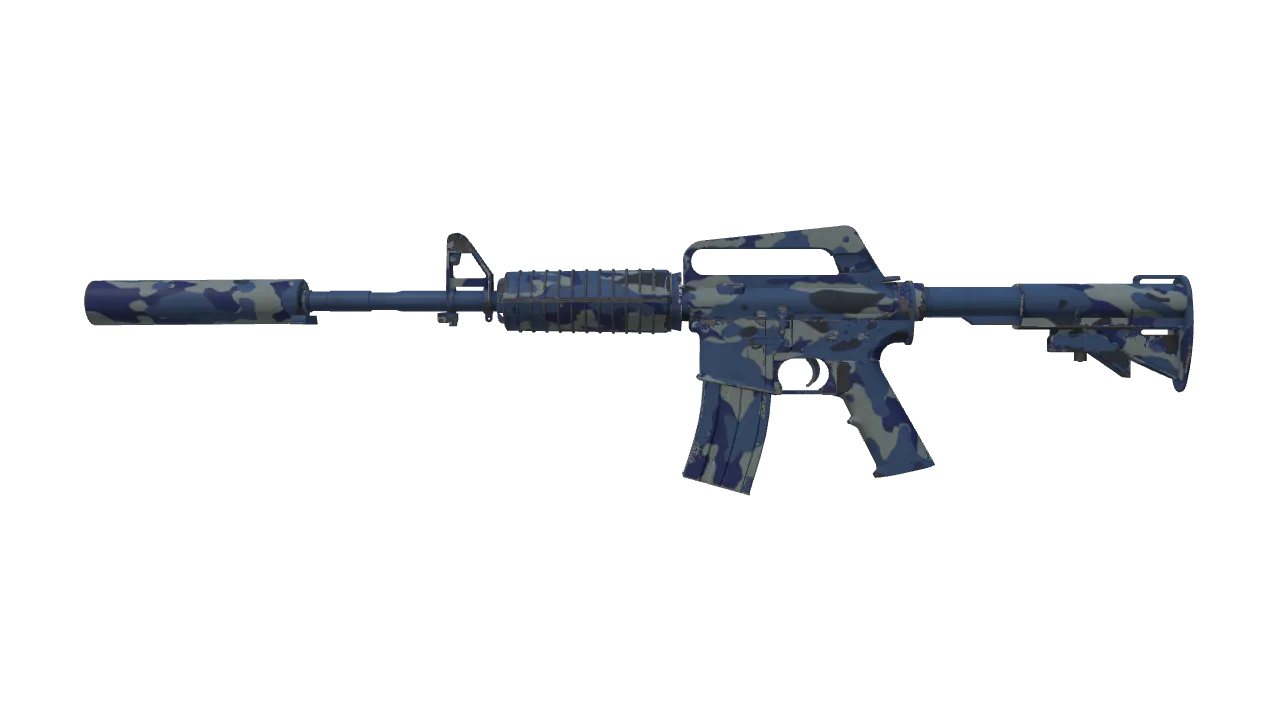 Souvenir M4A1-S | Bright Water (Field-Tested) — Dust II light, front