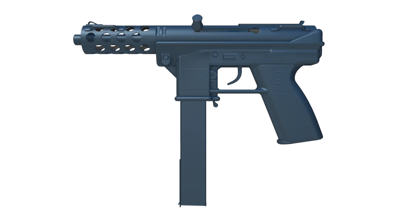 Tec-9 | Blue Titanium (Factory New) — Dust II light, front