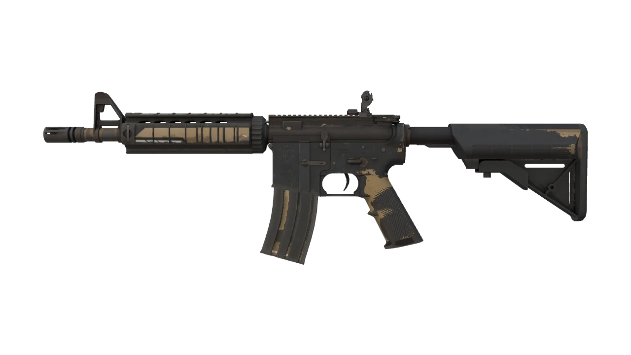 StatTrak™ M4A4 | Desert-Strike (Battle-Scarred) — Dust II light, front