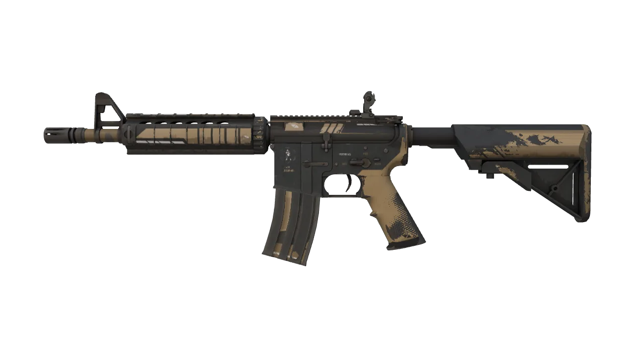 M4A4 | Desert-Strike (Field-Tested) — Dust II light, front
