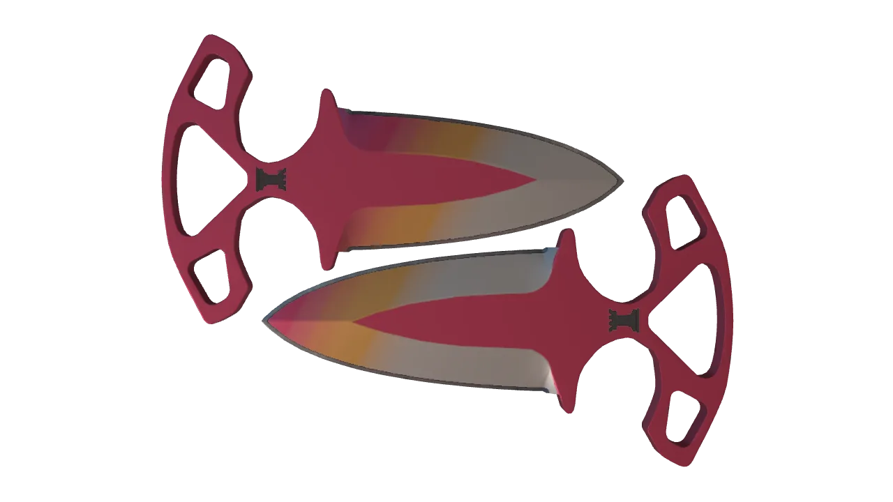 ★ Shadow Daggers | Fade (Factory New) — Dust II light, front
