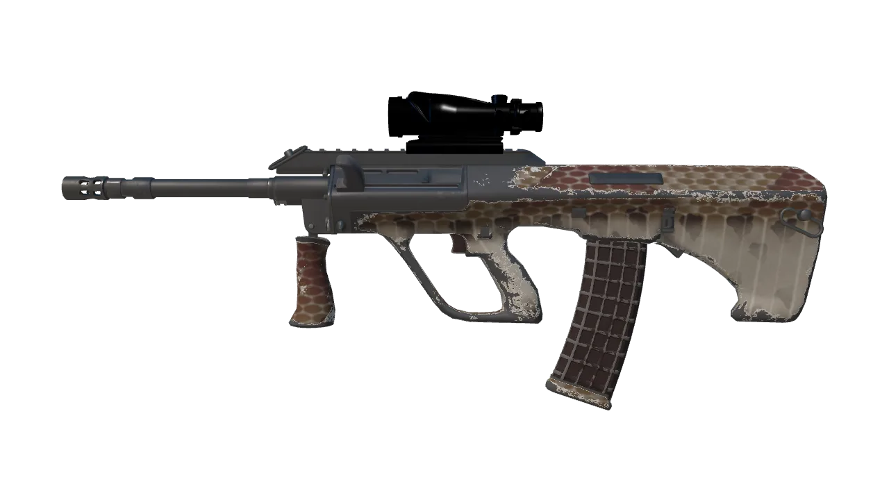 AUG | Copperhead (Field-Tested) — Dust II light, front