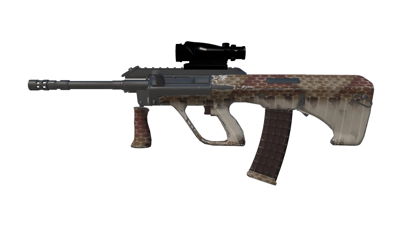AUG | Copperhead (Minimal Wear) — Dust II light, front