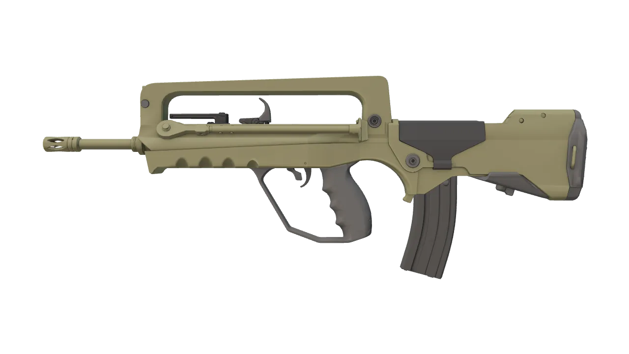 FAMAS | Colony (Factory New) — Dust II light, front