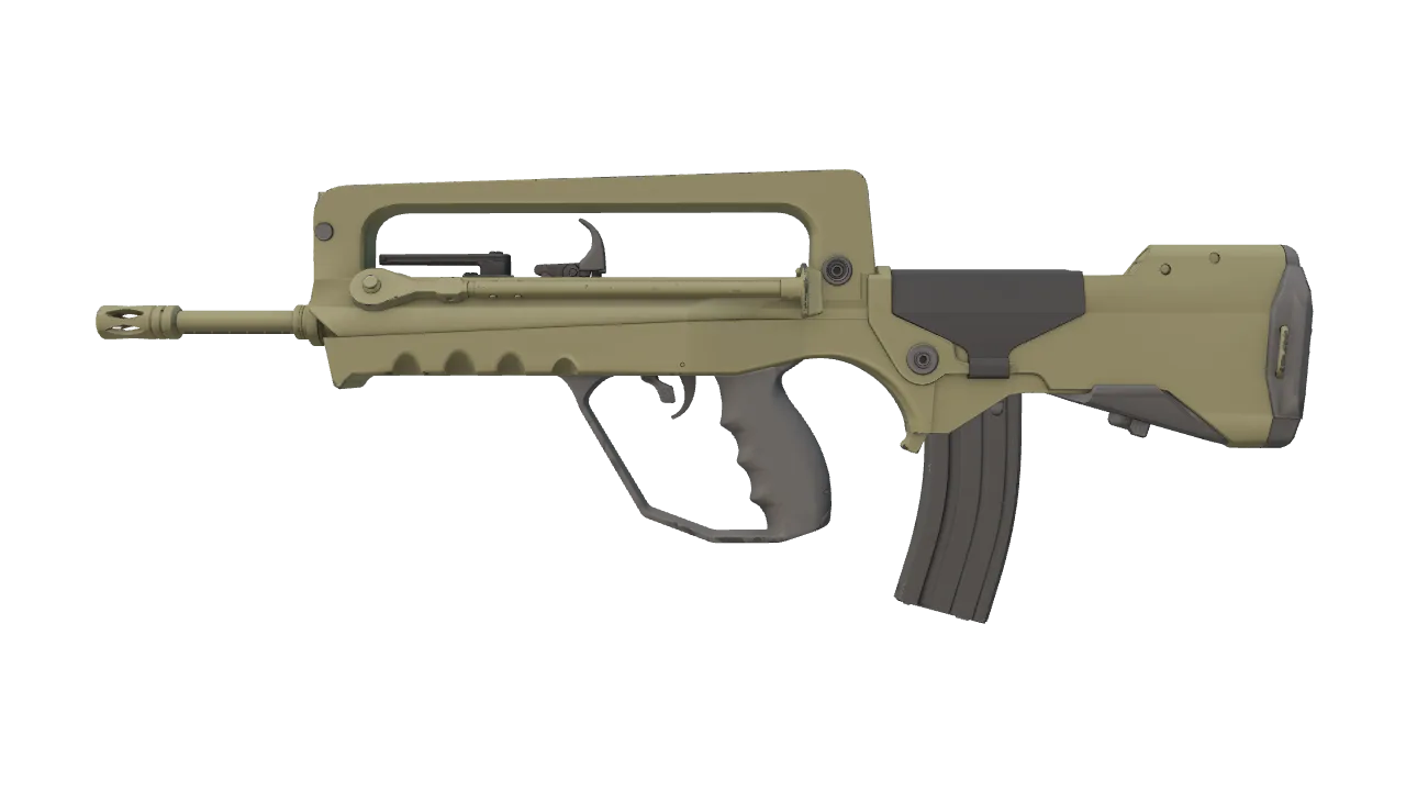 FAMAS | Colony (Minimal Wear) — Dust II light, front
