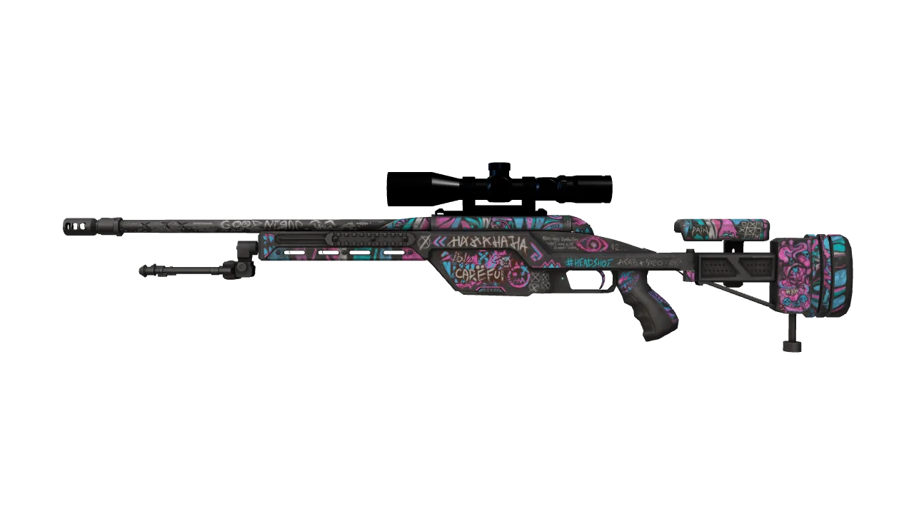 SSG 08 | Fever Dream (Minimal Wear) — Dust II light, front