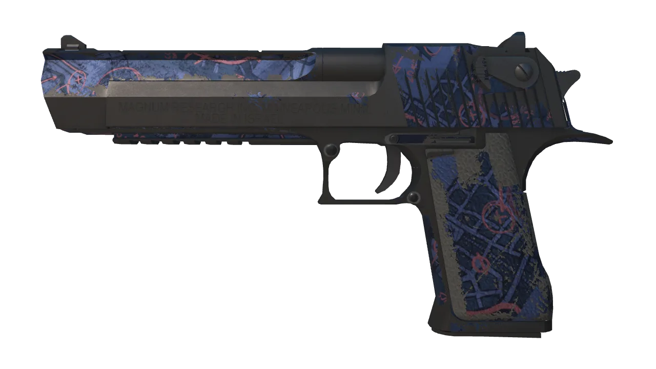 Souvenir Desert Eagle | Night Heist (Battle-Scarred) — Dust II light, front