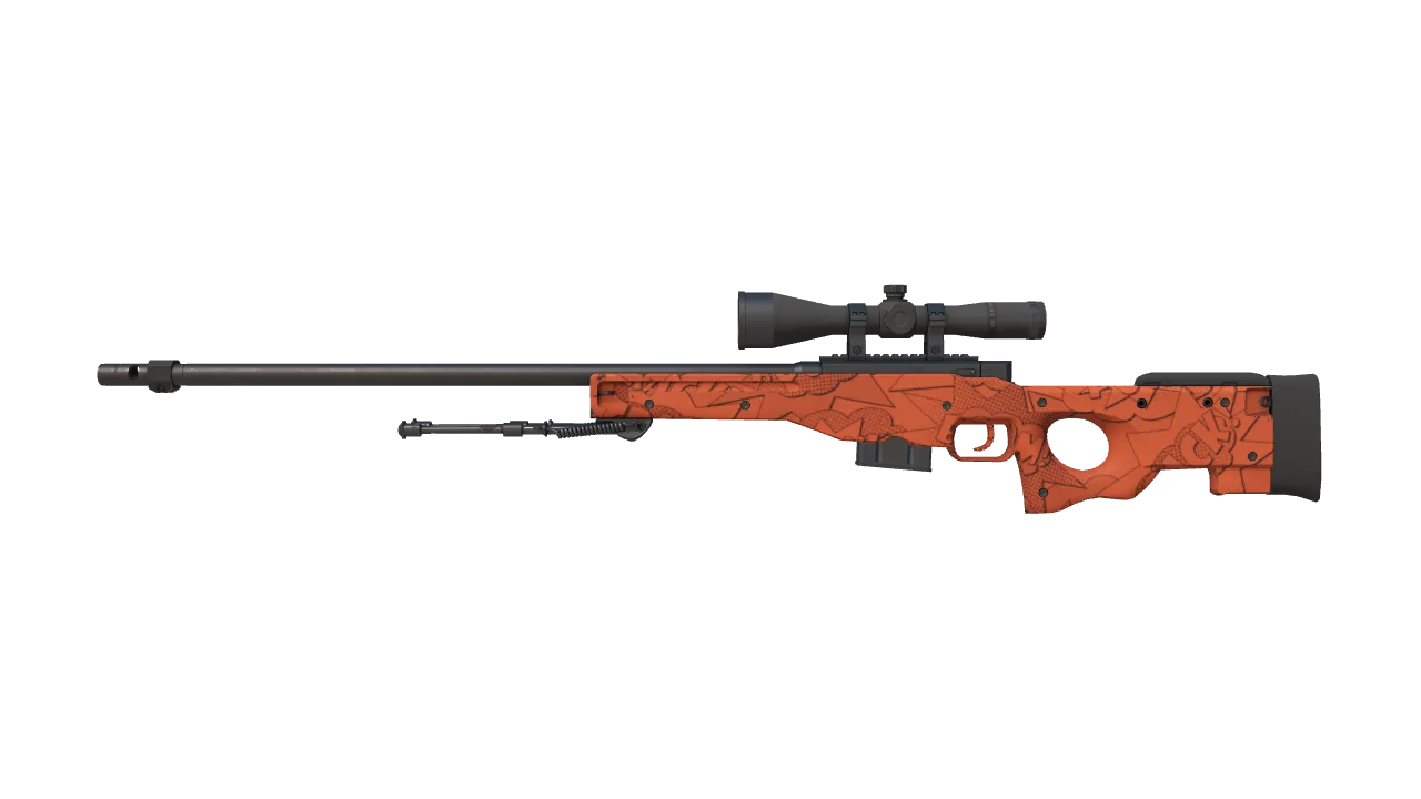 AWP | BOOM (Factory New) — Dust II light, front