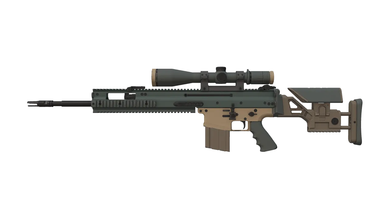 SCAR-20 | Contractor (Minimal Wear) — Dust II light, front