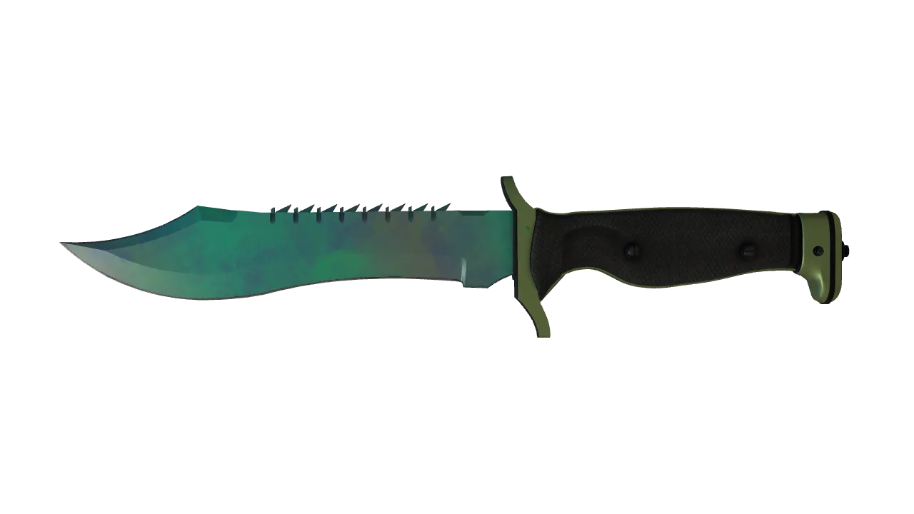 ★ Bowie Knife | Gamma Doppler (Phase 2) (Factory New) — Dust II light, front