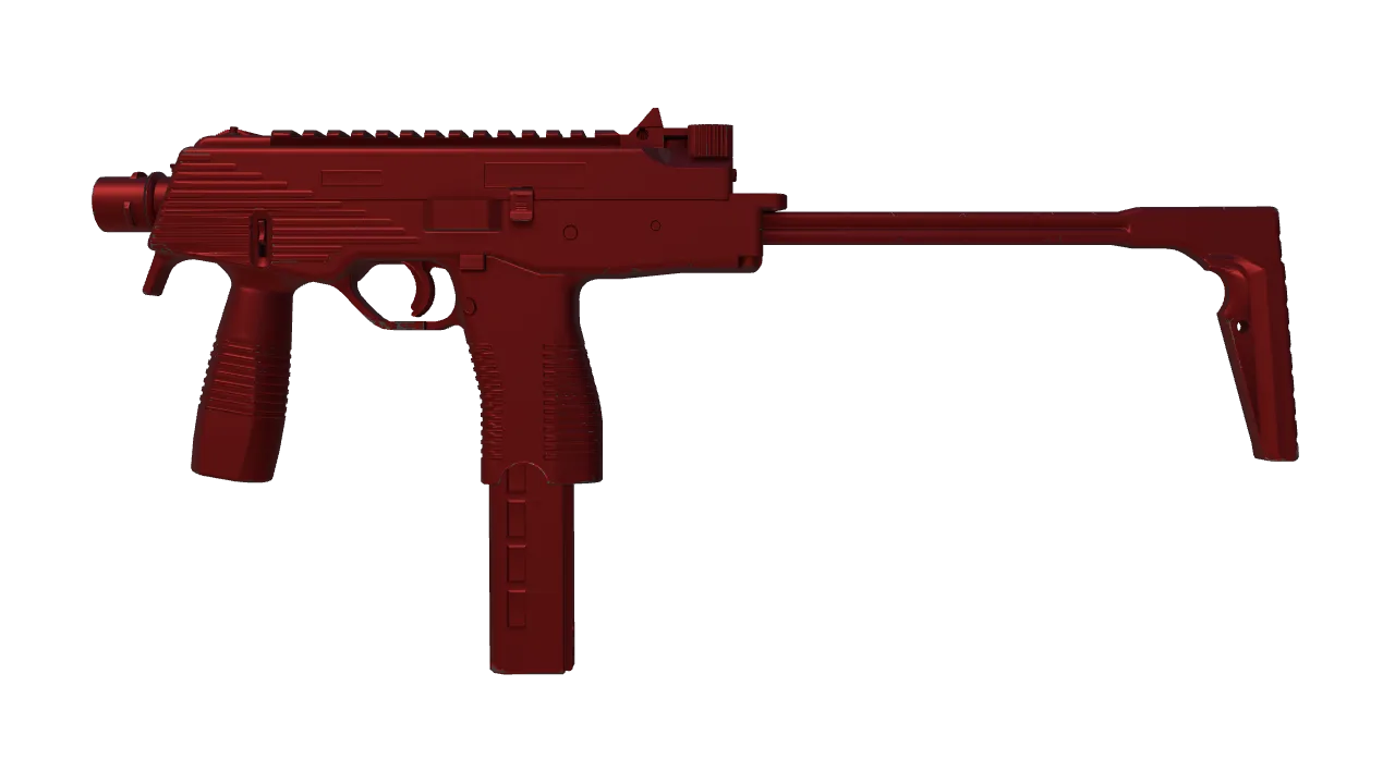 MP9 | Hot Rod (Minimal Wear) — Dust II light, front