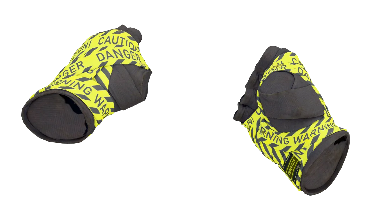 ★ Hand Wraps | CAUTION! (Field-Tested) — Dust II light, front