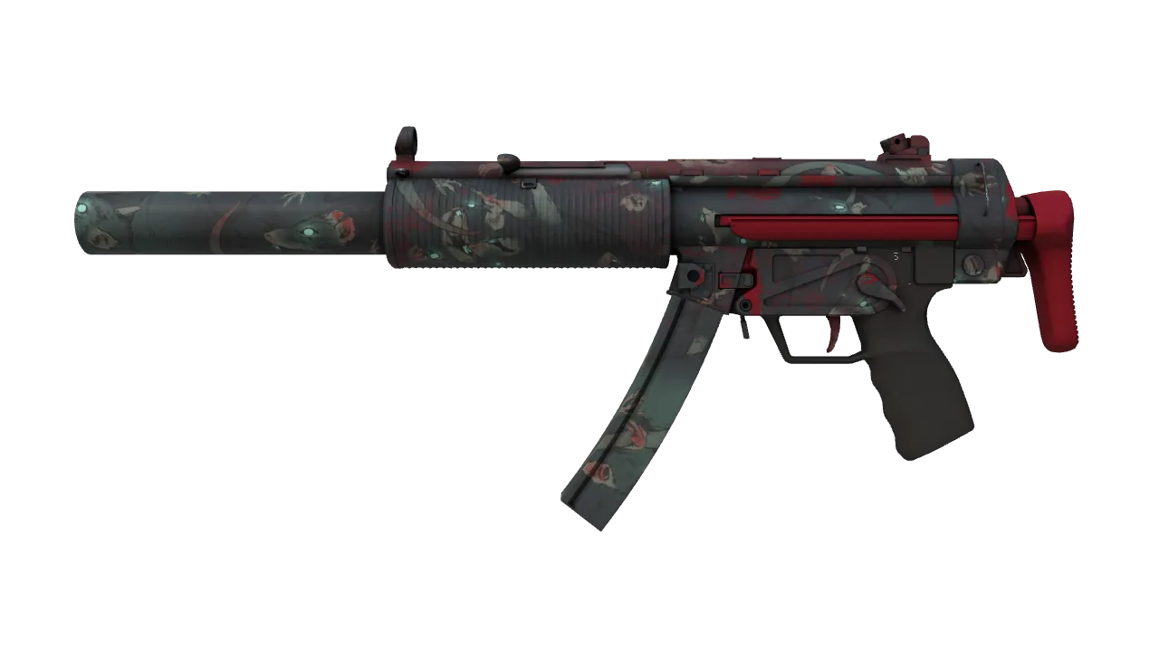 MP5-SD | Lab Rats (Factory New) — Dust II light, front