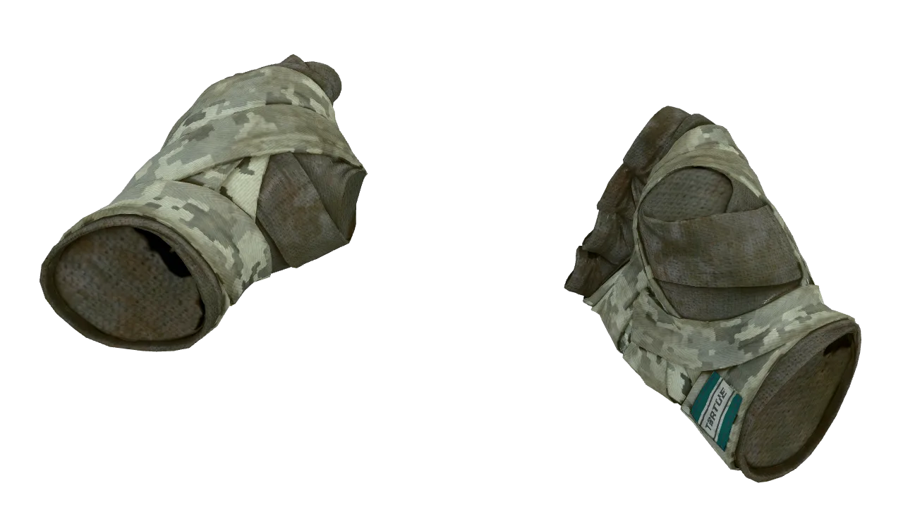 ★ Hand Wraps | Spruce DDPAT (Battle-Scarred) — Dust II light, front