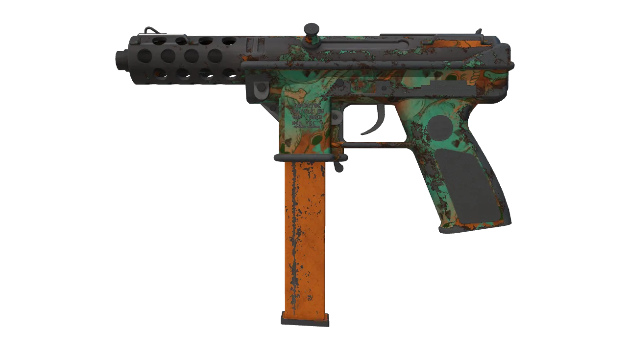 Tec-9 | Toxic (Battle-Scarred) — Dust II light, front