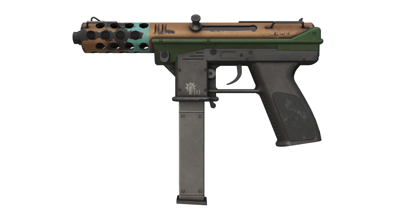 Souvenir Tec-9 | Flash Out (Battle-Scarred) — Dust II light, front