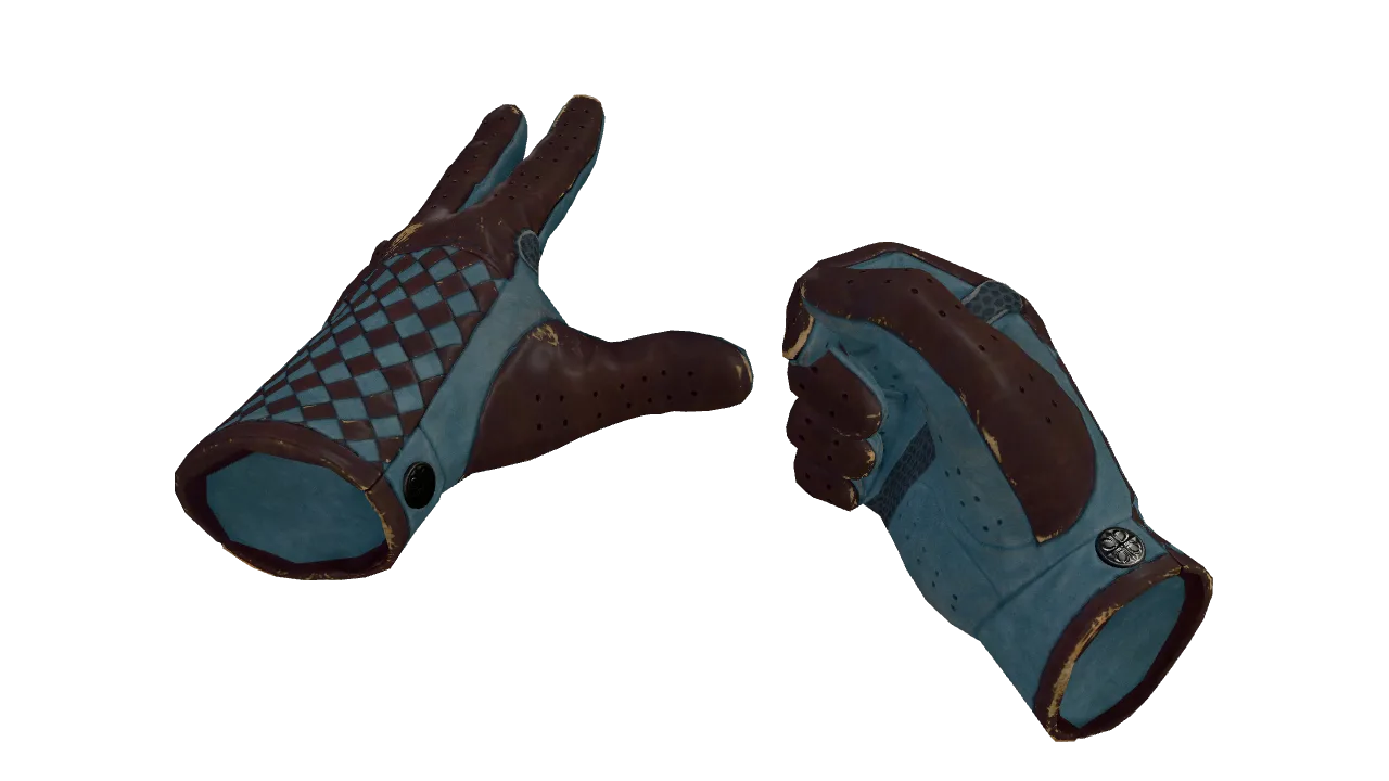 ★ Driver Gloves | Lunar Weave (Field-Tested) — Dust II light, front