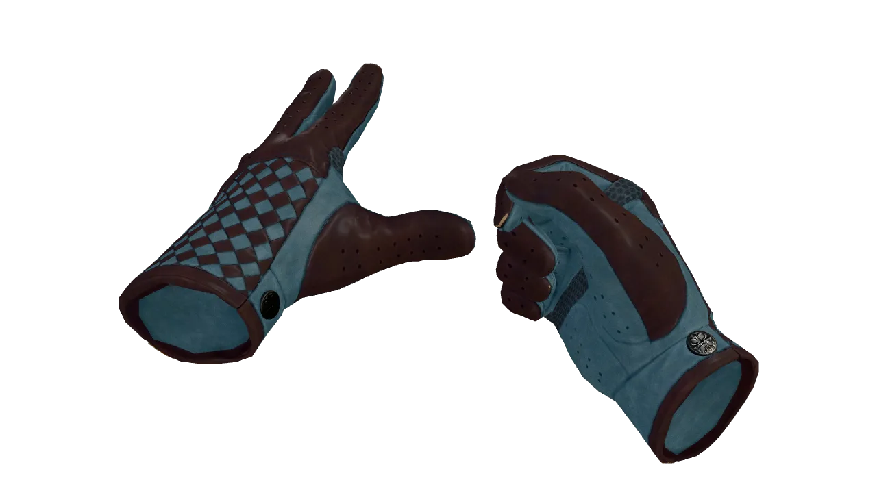 ★ Driver Gloves | Lunar Weave (Minimal Wear) — Dust II light, front