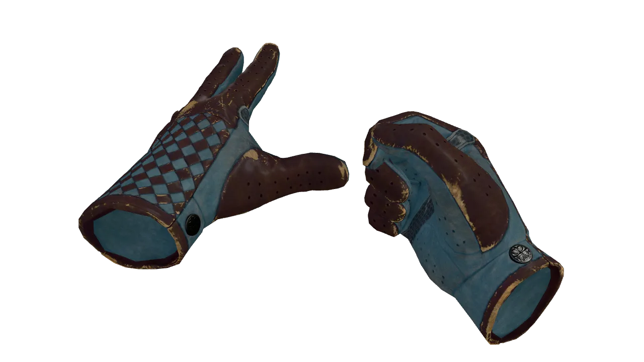 ★ Driver Gloves | Lunar Weave (Well-Worn) — Dust II light, front