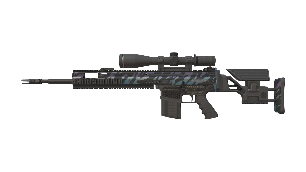 SCAR-20 | Caged (Factory New) — Dust II light, front