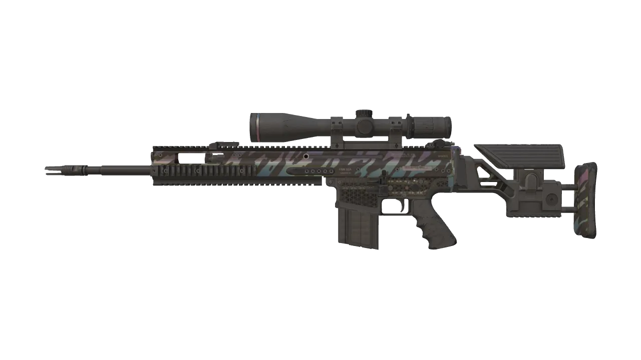 Souvenir SCAR-20 | Caged (Field-Tested) — Dust II light, front