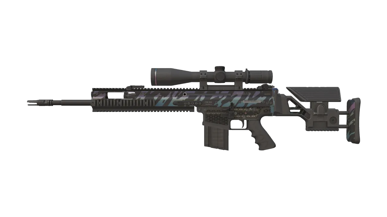 SCAR-20 | Caged (Minimal Wear) — Dust II light, front