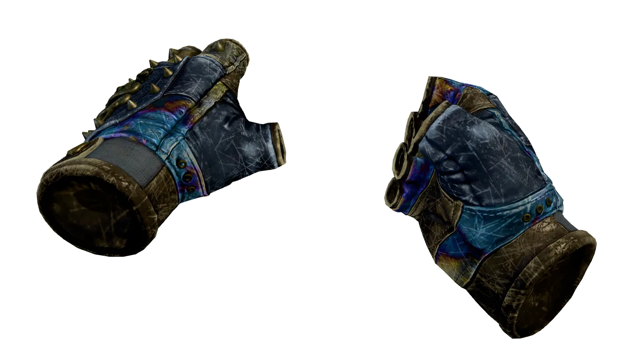 ★ Hydra Gloves | Case Hardened (Battle-Scarred) — Dust II light, front
