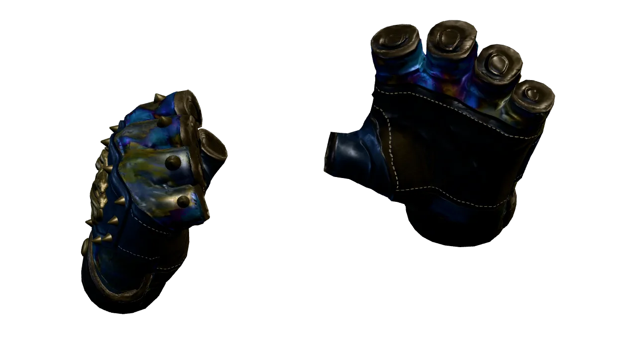 Hydra Gloves | Case Hardened seed #15, back