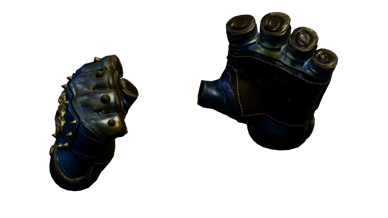 Hydra Gloves | Case Hardened seed #195, back