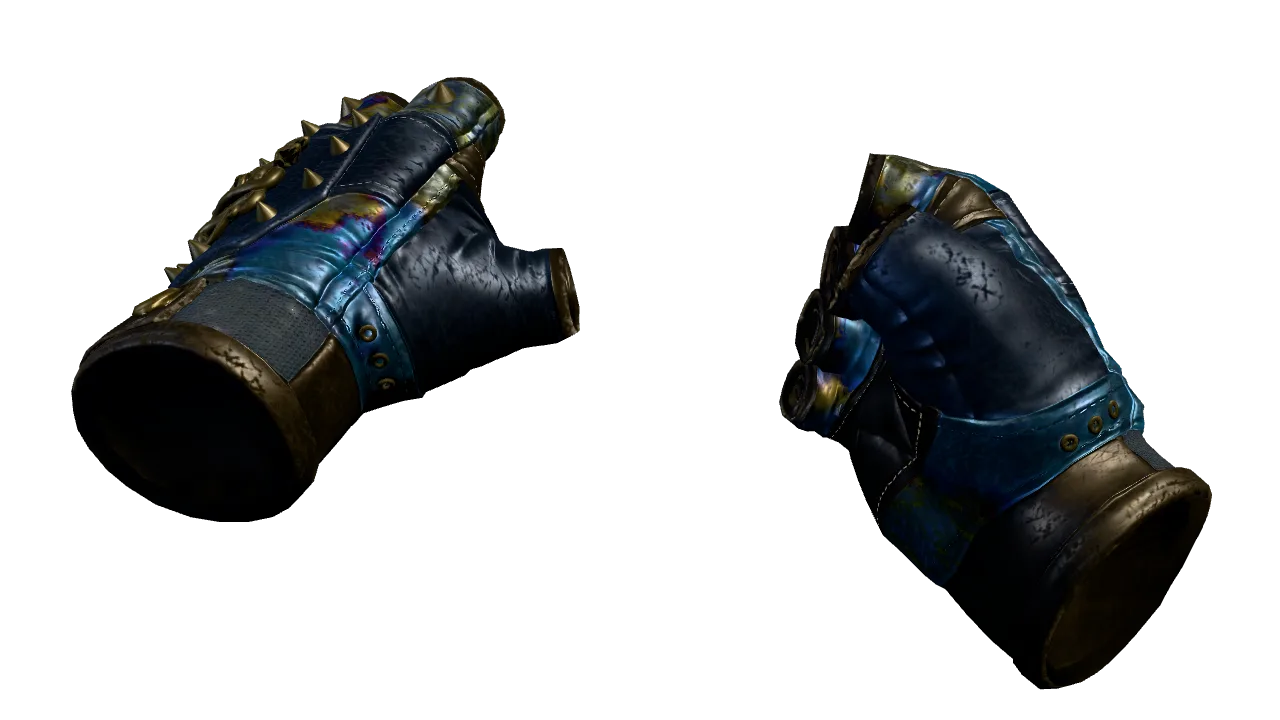 Hydra Gloves | Case Hardened seed #195, front