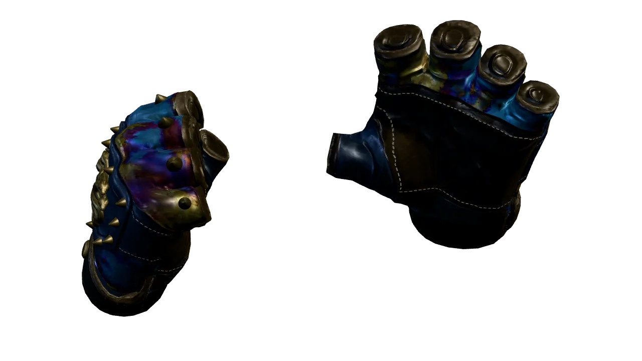Hydra Gloves | Case Hardened seed #221, back