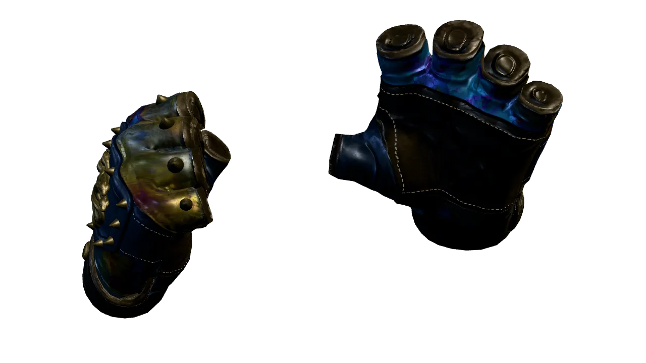 Hydra Gloves | Case Hardened seed #369, back