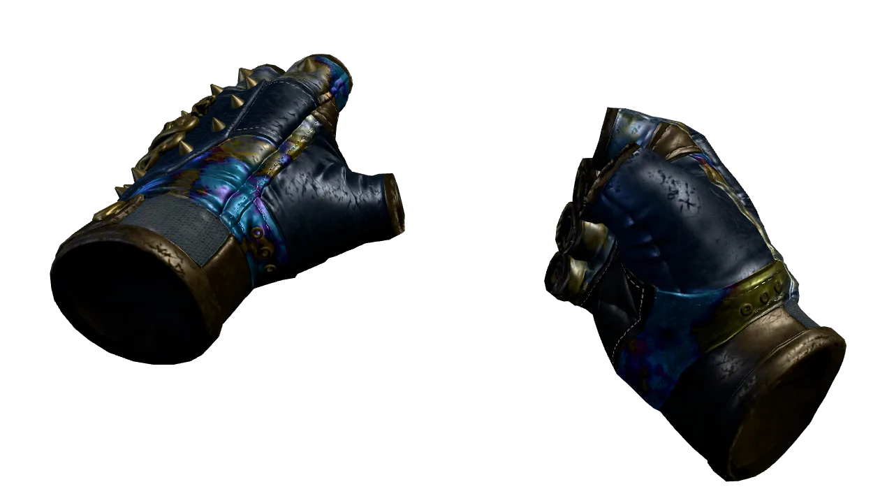 Hydra Gloves | Case Hardened seed #369, front