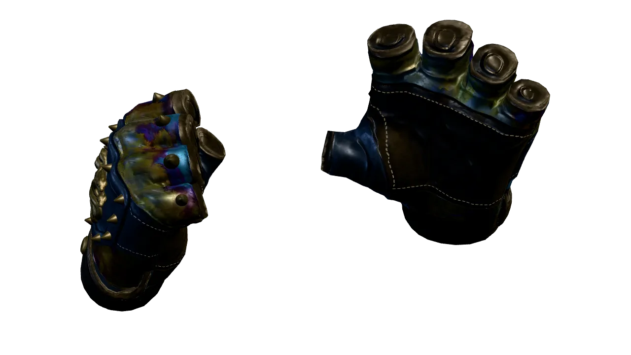 Hydra Gloves | Case Hardened seed #392, back