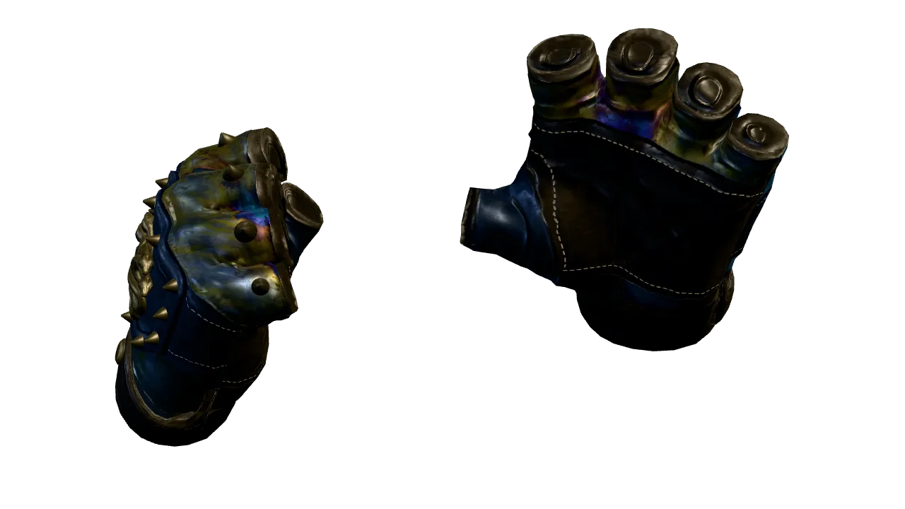 Hydra Gloves | Case Hardened seed #399, back